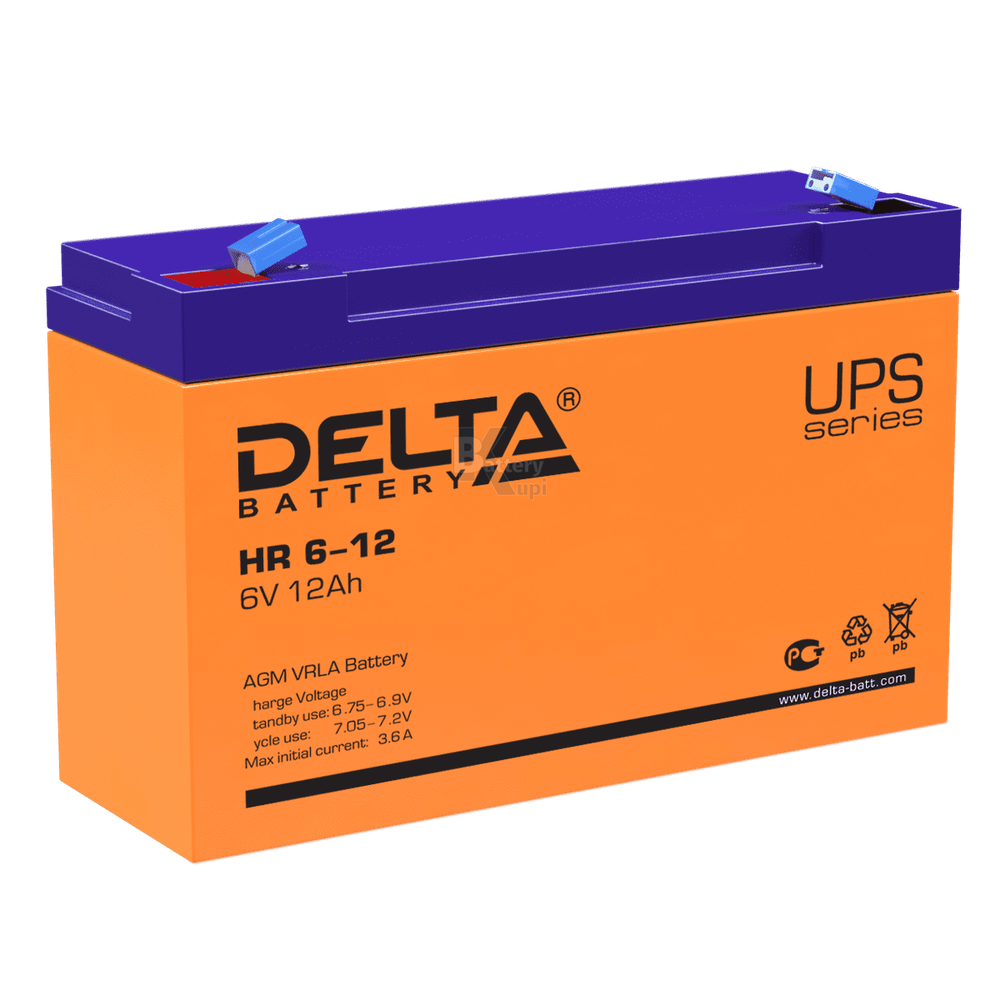 Аккумулятор Delta HR 6-12 (AGM)