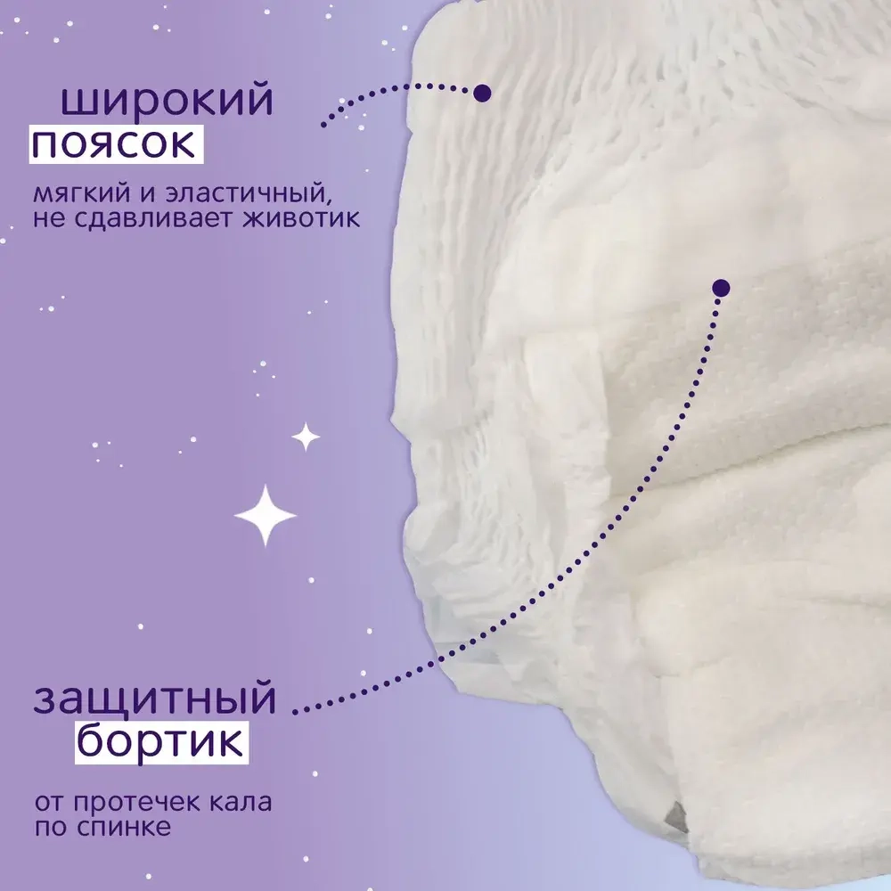 JOONIES Magic Night Подгузники-трусики, размер XXL (15-20 кг), 18 шт. Ночные