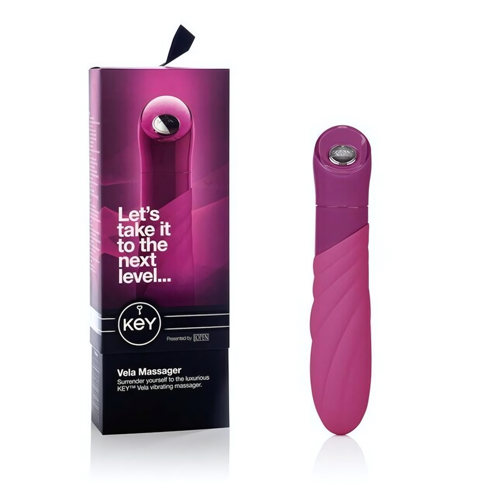 Мощный многорежимный силиконовый вибратор Vela Massager (7 режимов) (Цвет: фуксия)