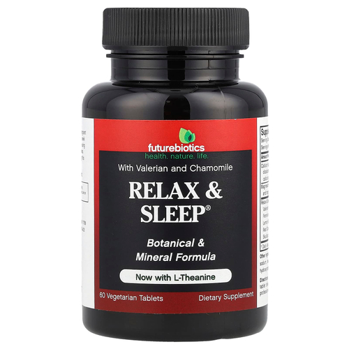 Futurebiotics, Relax & Sleep® с L-теанином, 60 вегетарианских таблеток