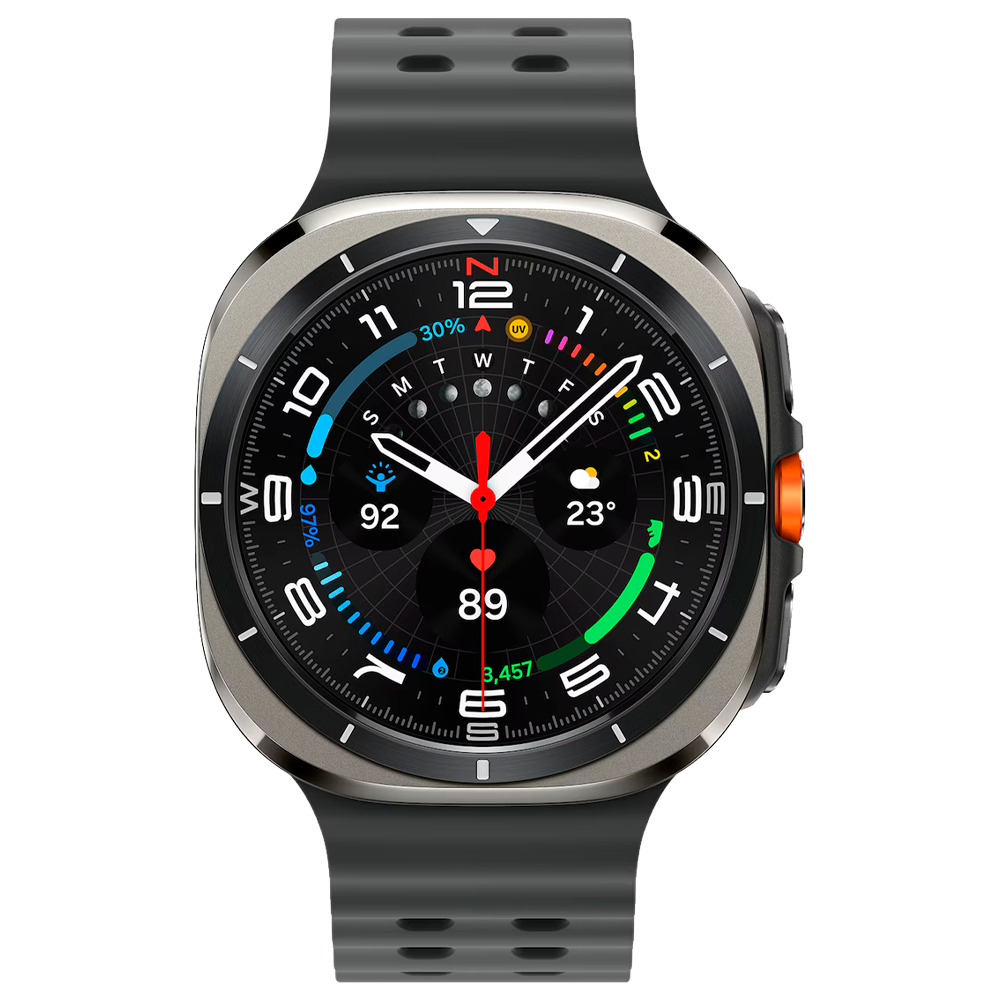Умные часы Samsung Galaxy Watch Ultra (2025) 47mm LTE, ремешок Marine, Titanium Silver (Серый титан) SM-L705