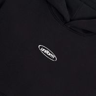 Худи UNIFORM Everyday Destructive logo, черный/белый