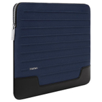 RIMOWA Never Still Canvas With Full Grain Leather Laptop Bag Men"s Marine Blue