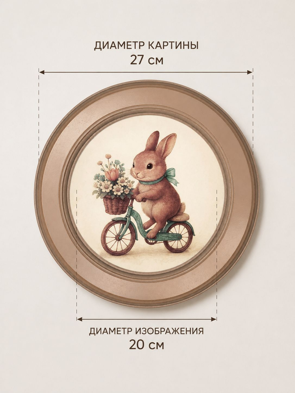Картина на стену интерьерная на холсте 27 см