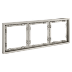 Рамка пластиковая на 3 поста, (кашемир) Voltum S70 VLS100303