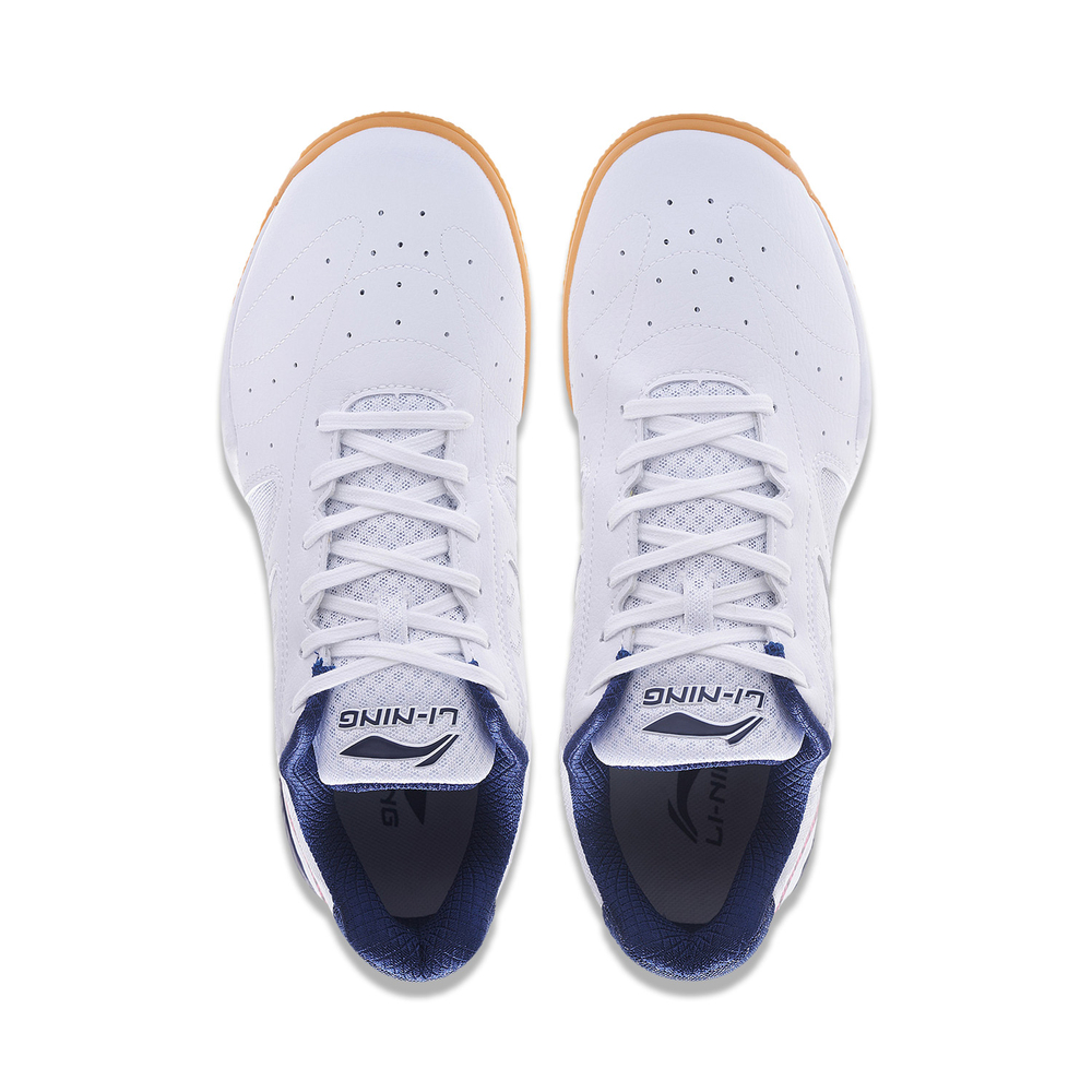 Li Ning Slip Resistant, Abrasion Resistant, Breathable Low top Training Shoes Unisex White