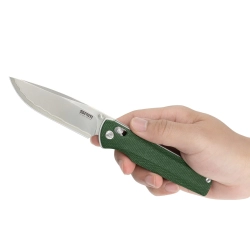 Нож складной SRM 258L-MG2 Terrier Beadblast (140Cr Laminated, OD Green Micarta)