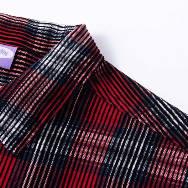 Рубашка Velvet Tartan красная / черная - фото 4