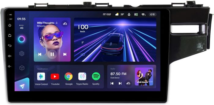 Магнитола для Honda Fit 3 2013-2020 (рамка под 10", без штатной камеры ЗВ) - Teyes CC3 Android 10, Быстрая, CarPlay, SIM-слот