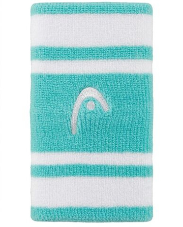 Напульсник теннисный Head Wristbands Striped 5" - tourquoise/white