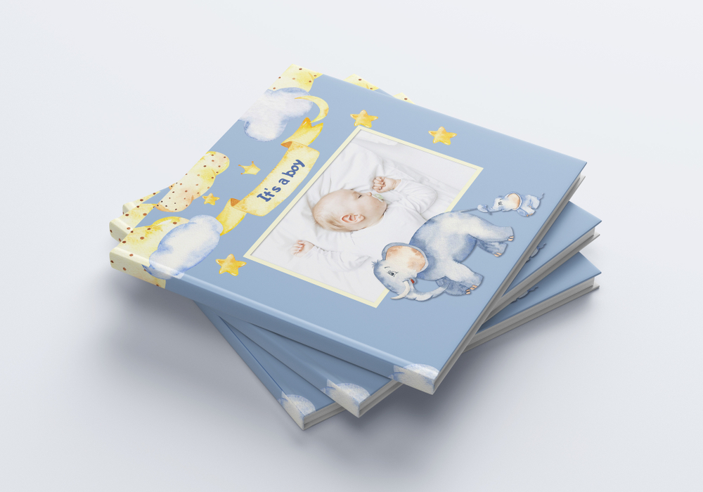 PSD-Шаблон фотокниги "Elephant"
