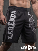 Шорты спортивные тренировочные LEGENDA Щит и Меч черный