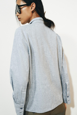 РУБАШКА ИЗ СМЕСОВОГО ЛЬНА — ZW COLLECTION — ZARA