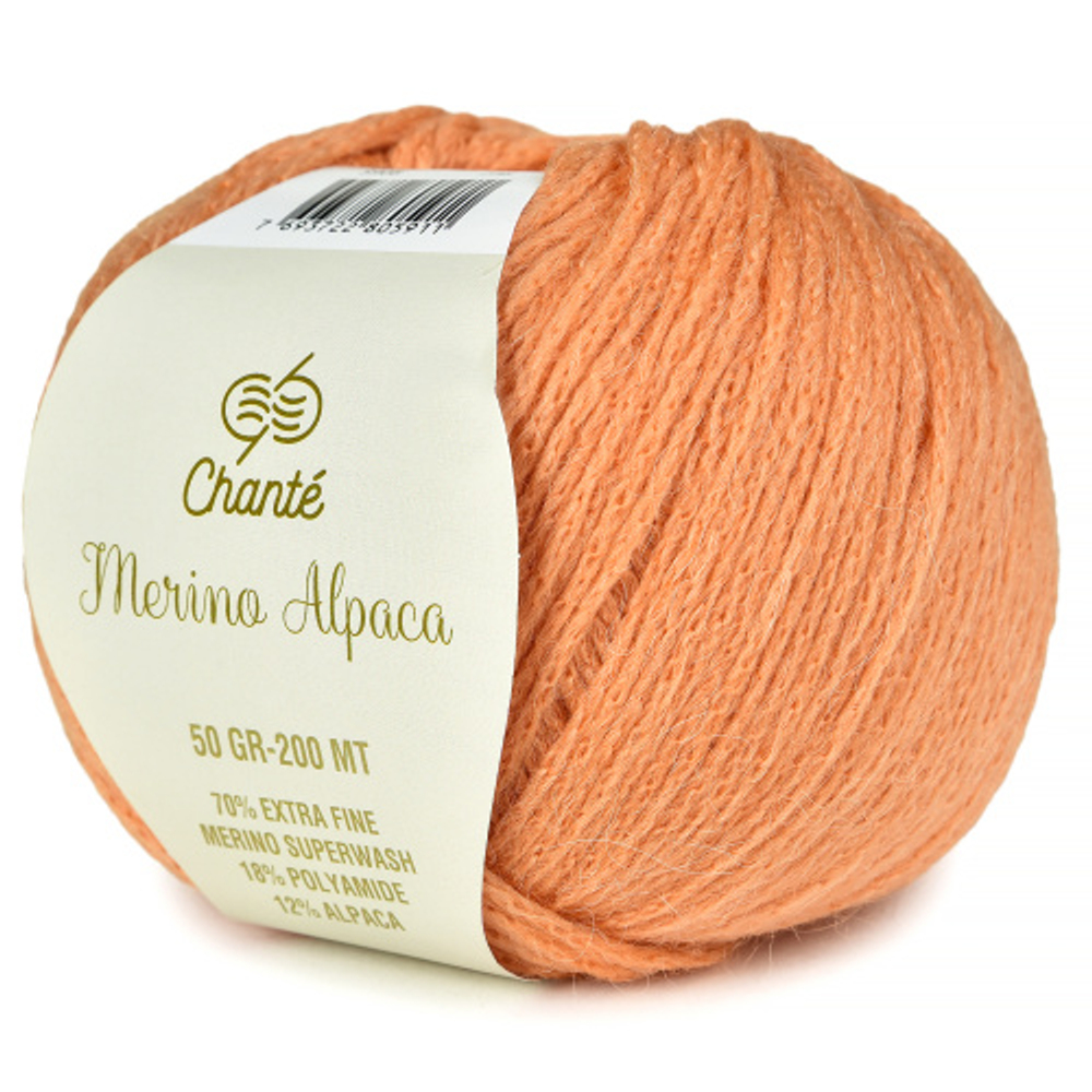 Пряжа Merino Alpaca, 50г, 200м, 70%экстрафайн супервош шерсть мериноса, 18%полиамид, 12%альпака (цена за 1 шт)