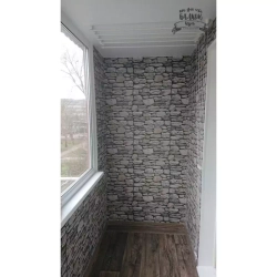 Панель ПВХ ВЕК фотопечать 3D матовая Каменный грот фон 2700х500 мм