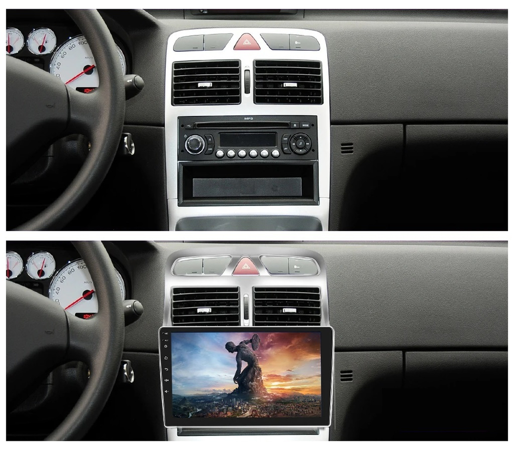 9" Peugeot 307 2001-2013 (Android / Wi-Fi / GPS / Bluetooth)