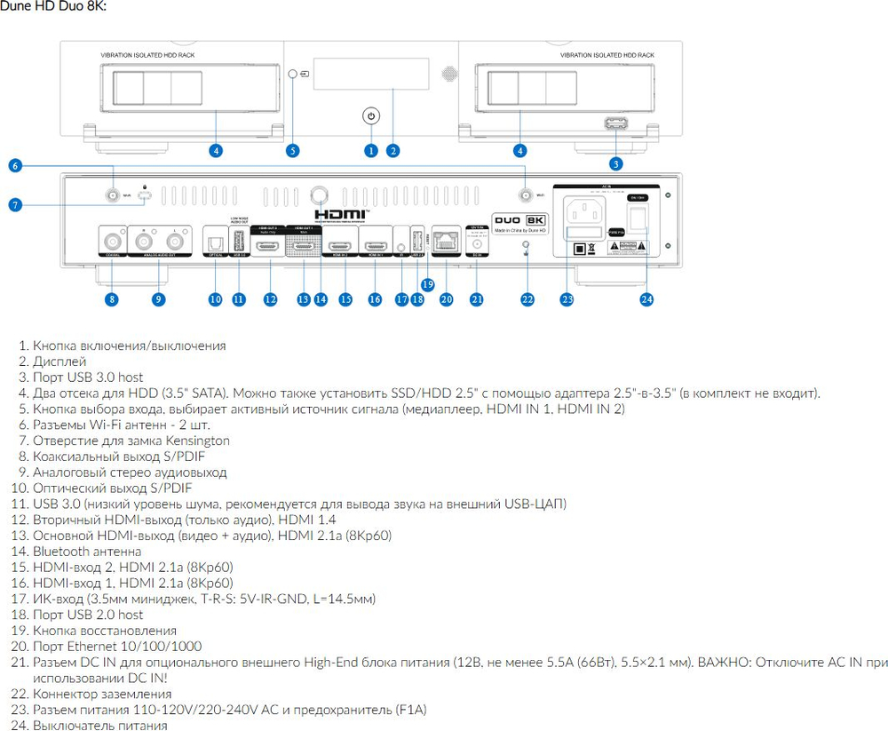 HDI Dune Limited Dune HD D1011