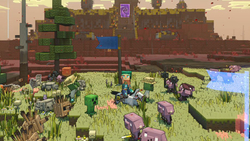 Minecraft Legends Deluxe Edition (диск для PS4, полностью на русском языке)