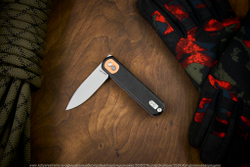 Нож Vosteed Corgi сталь 14C28N Stonewash рукоять Black Micarta