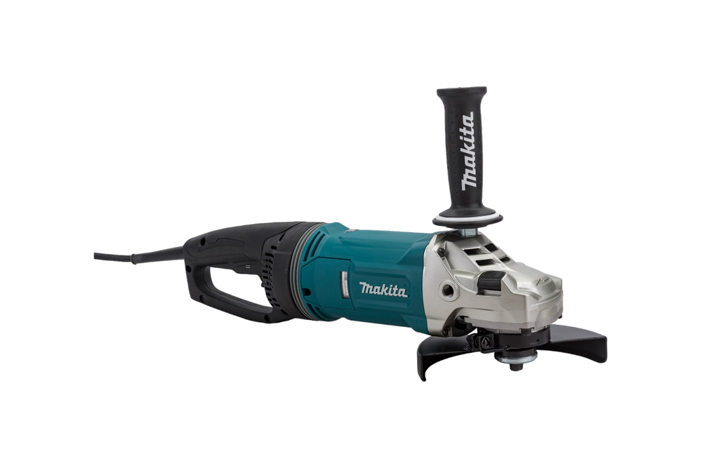Угловая шлифовальная машина Makita 180 мм , 2800 Вт, 8500 об., AFT, D-обр.поворот. рукоятка, плавн. пуск,антивибр, поддержка об., расцепляющая муфта, тормоз дв., 6.2 кг GA7071X1