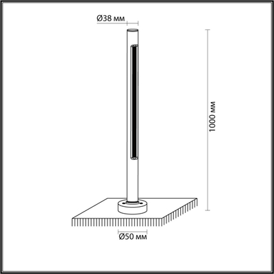 7036/16GL NATURE ODL25 677 черный/металл/акрил Уличный светильник IP65 LED 16W 3000K 120° AC90-265V PIFA