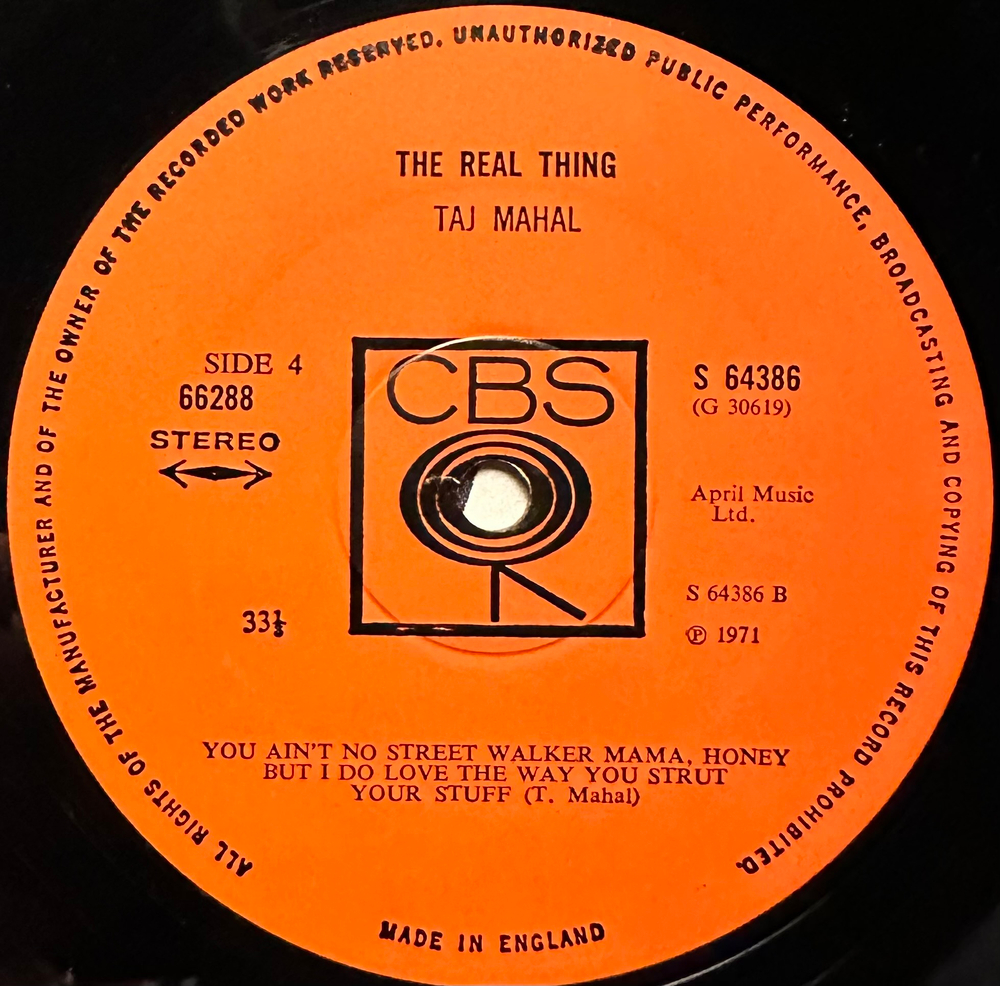 Taj Mahal - The Real Thing 2LP (Англия 1971г.)
