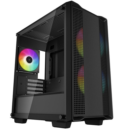 Корпус Mini-Tower DeepCool CC360 TG ARGB, Micro-ATX, черный (R-CC360-BKAPM3-G-1)