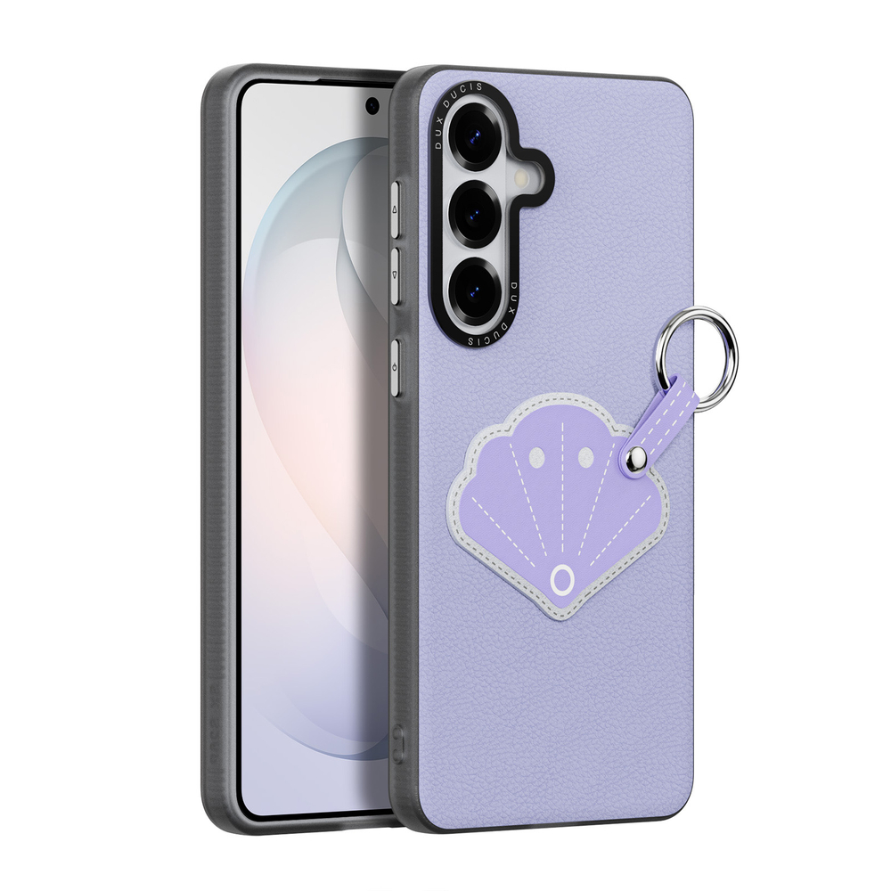 Чехол фиолетового цвета (Shell Edition) для Samsung Galaxy S26, серия Luvy Series Case (со съемным ремешком) от Dux Ducis