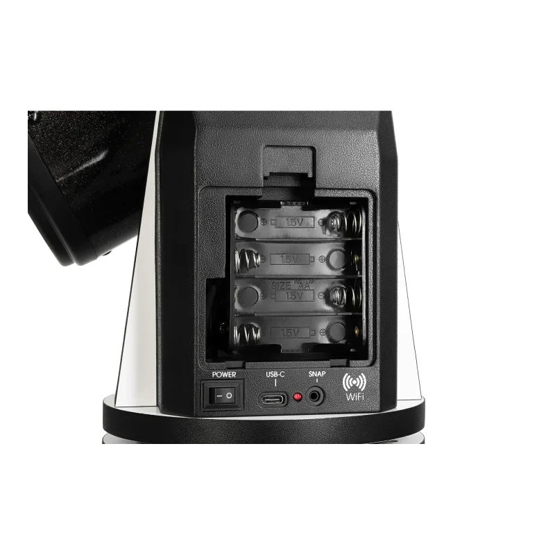 Телескоп Sky-Watcher K100 mini Virtuoso GTi, настольный - открытый батарейный отсек для элементов AA