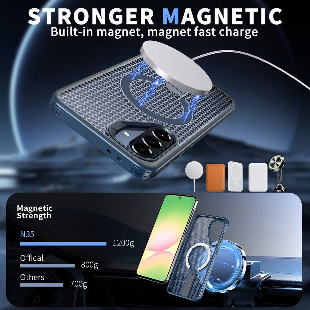 Прозрачный чехол Mesh Pro Magnetic Case для Samsung Galaxy A36 5G