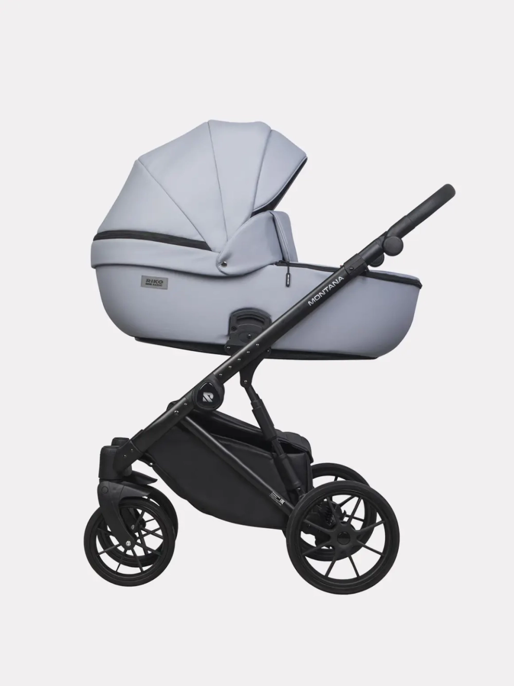 Коляска 2 в 1 Riko Basic Montana Ecco цвет 23 Grey (серый)