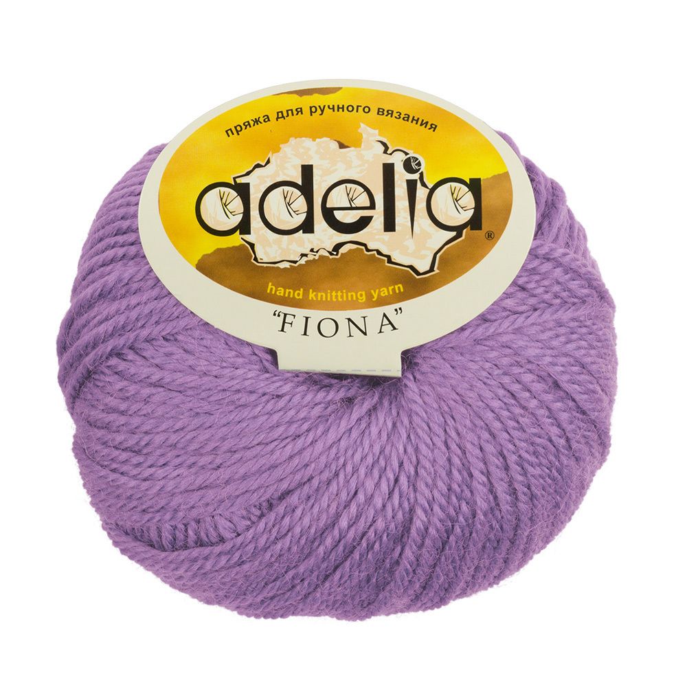Пряжа Adelia Fiona / уп.10 мот. по 50г, 90м, 208 сиреневый Пряжа Adelia Fiona / уп.10 мот. по 50г, 90м, 208 сиреневый