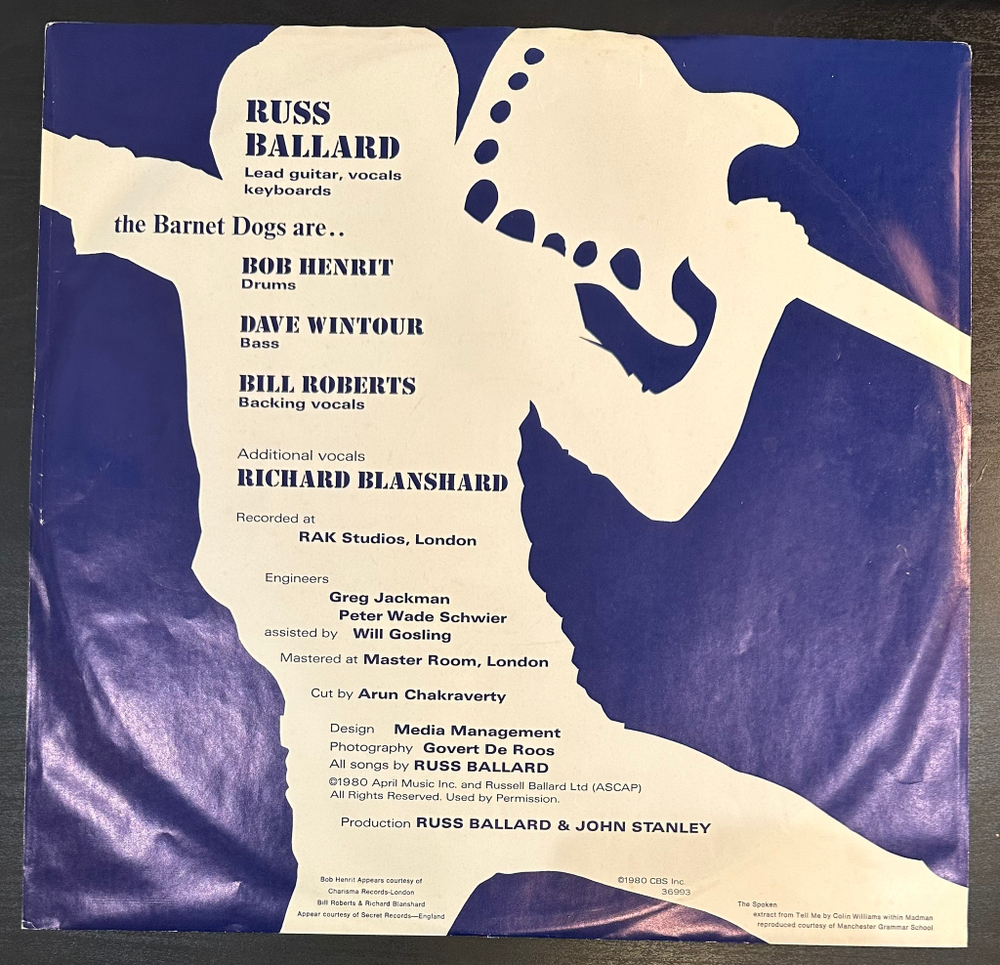 Russ Ballard & Barnet Dogs - Into The Fire (Канада 1980г.)