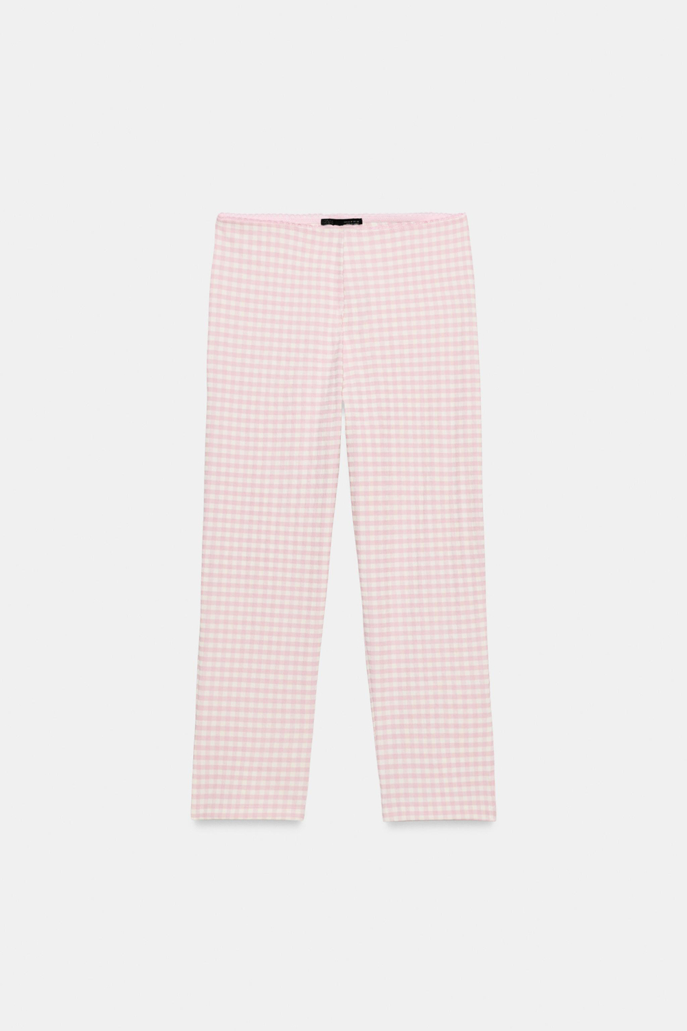 БРЮКИ КАПРИ В КЛЕТКУ ВИШИ — ZARA