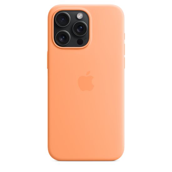 Силиконовый чехол Apple для iPhone 15 Pro Max с MagSafe Оранжевый