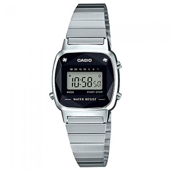 Электронные часы Casio LA-670WAD-1D с бриллиантами