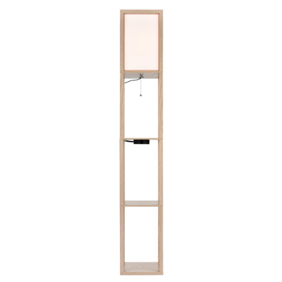 8091/1F COMFI LN26 459 дерево/белый, дерево/текстиль Торшер Е27 1*60W 220V PRACTIC