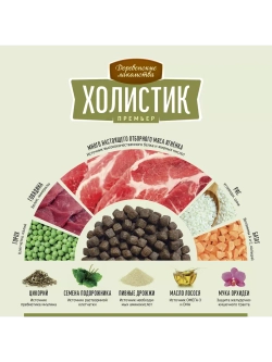 Корм для собак "Холистик Премьер" Ягненок с рисом 1кг
