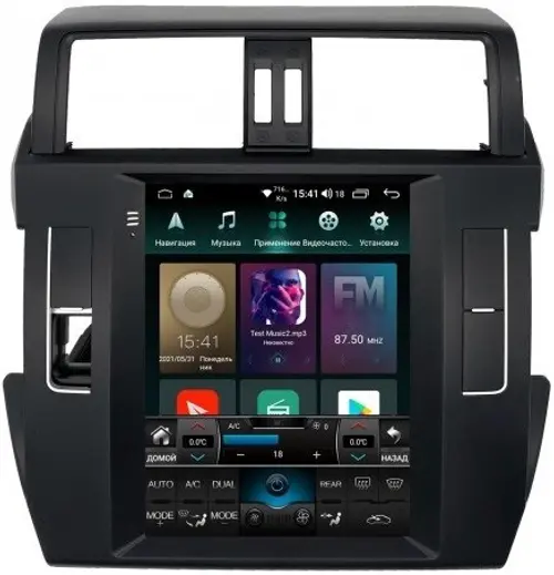 Магнитола для Toyota Land Cruiser Prado 150 2014-2017 - Airok RT-1116 ("Тесла-Стиль"), Android 11, Быстрая, SIM-слот