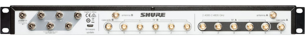 SHURE UA846Z2/LC-E сплиттер и частотный менеджер для приемников цифровых радиосистем GLXD Advanced