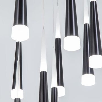 Люстра подвесная светодиодная 112W 3000K CL227161 черный Вегас Citilux