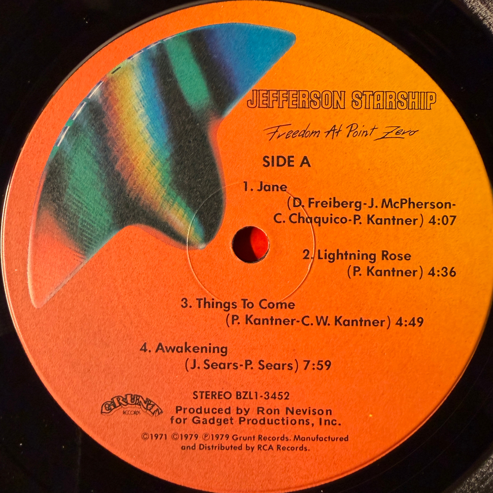 Jefferson Starship ‎– Freedom At Point Zero (США 1979г.)