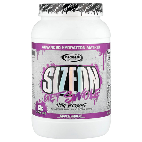 Gaspari Nutrition, SizeOn®, во время тренировки, со вкусом винограда, 1,63 кг (3,59 фунта)