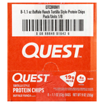 Quest Nutrition, протеиновые чипсы из тортильи, Buffalo Ranch, 8 пакетиков по 32 г (1,1 унции)