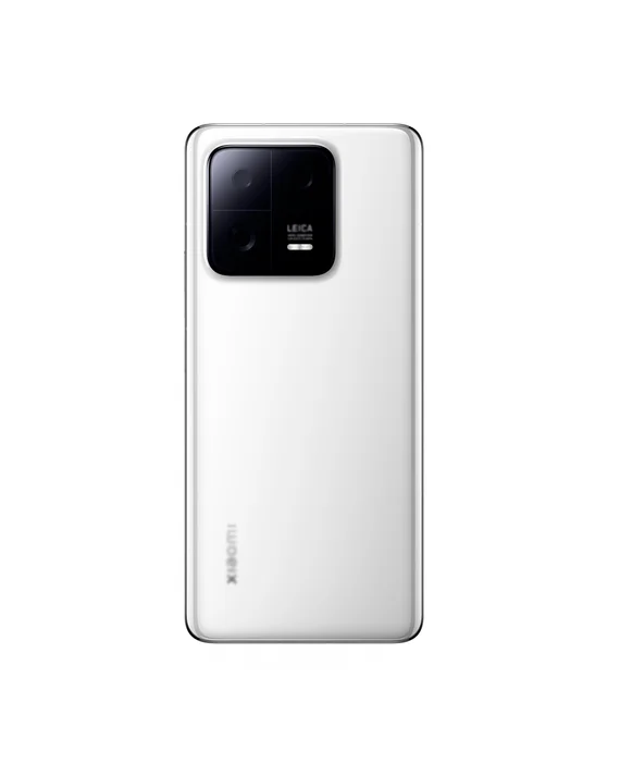 Задняя крышка для Xiaomi Mi 13 Pro (Белая) со стеклом камеры