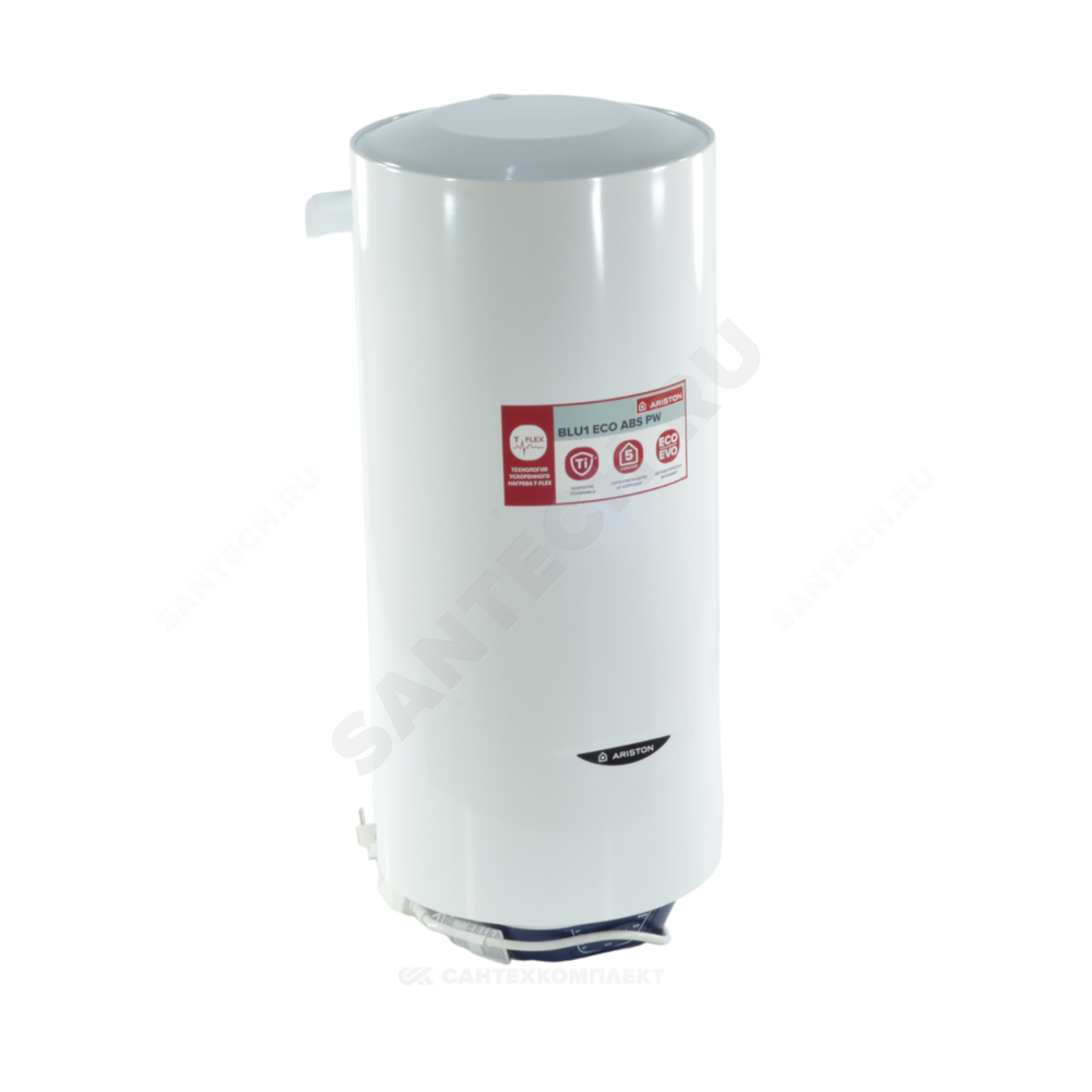 Водонагреватель электрический накопительный 65 л 1.5/2/2,5 кВт BLU1 ECO ABS PW 65 V SLIM Ariston 3700556