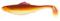 Виброхвосты съедобные LJ Pro Series ROACH PADDLE TAIL 5.0in (12,7 см), цв. G01, 4 шт.