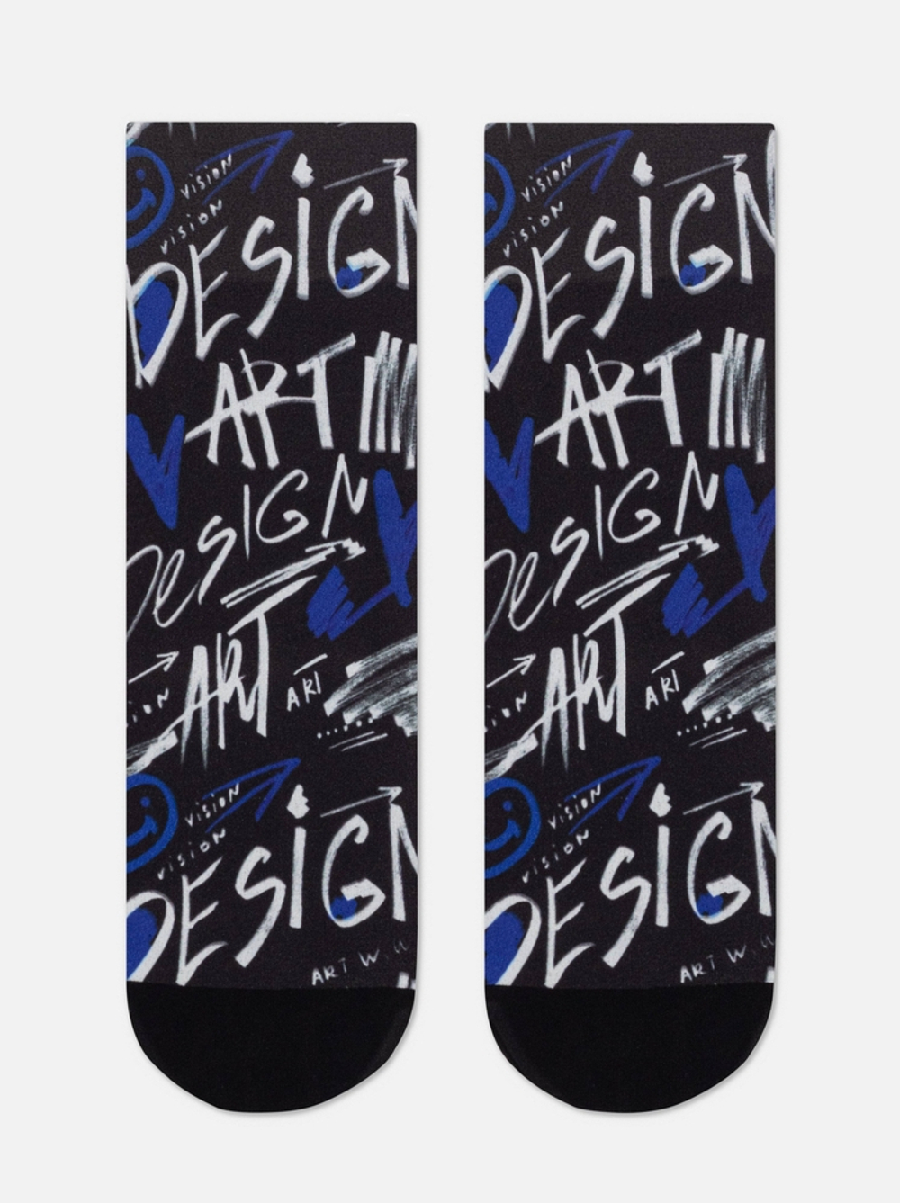 CONTE FANTASY Плотные носки с черным мыском и рисунком «Art Design»