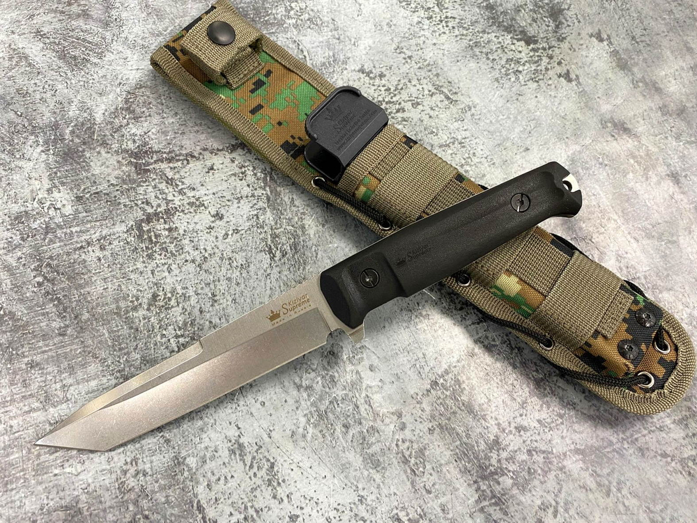 Тактический нож Aggressor D2 Stonewash, Kizlyar Supreme, 4650065057141