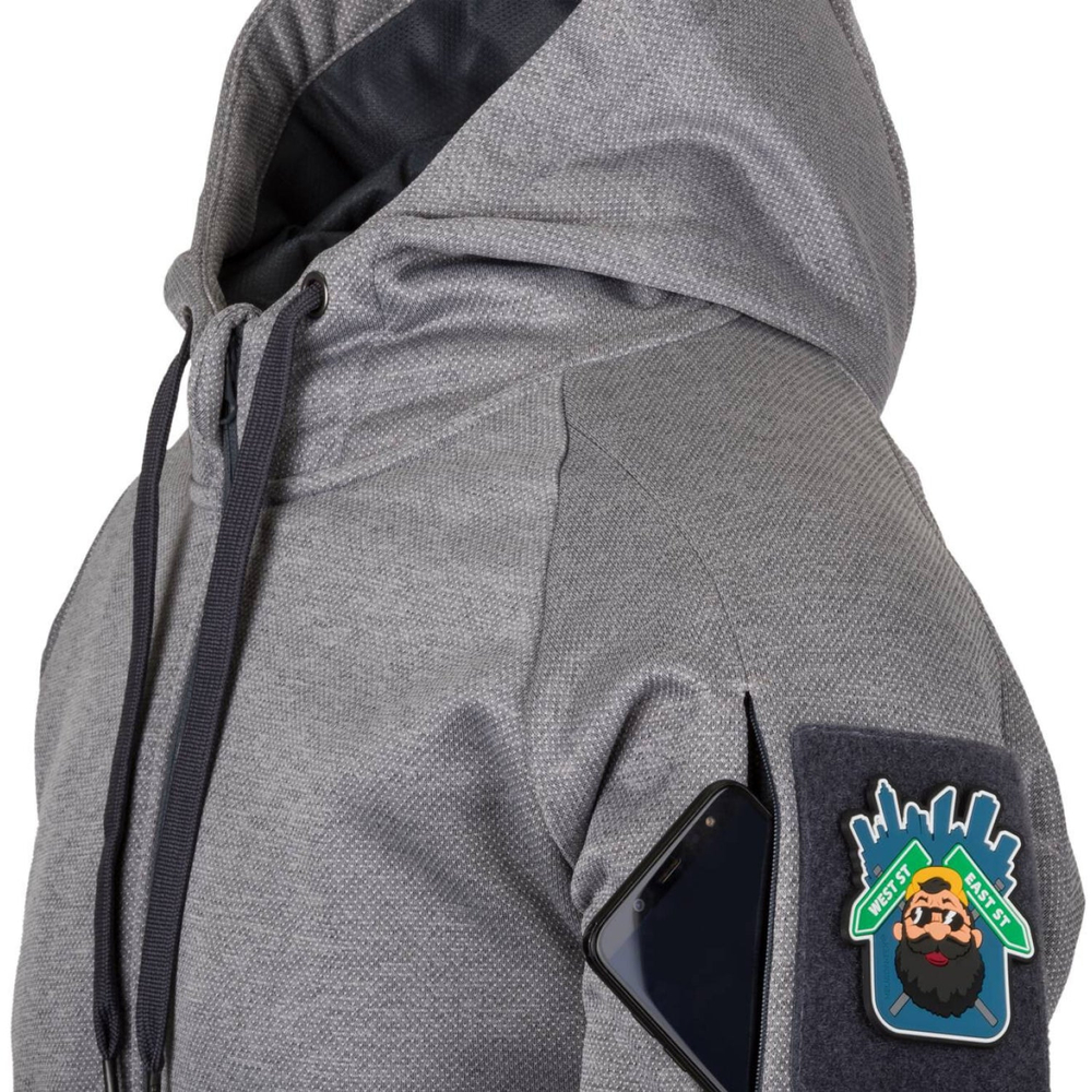 Кофта Helikon-Tex Urban Tactical Hoodie (Fullzip) Melange Black-Grey